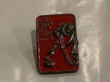 Curling Calgary 1988 Winter Olympics Lapel Hat Pin BX