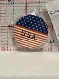 USA American Flag Button Pinback