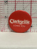 Clarkville Loves You Button Pinback