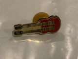 Double Neck Guitar Lapel Hat Pin BX
