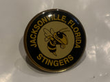 Jacksonville Florida Stingers Bee Mascot Lapel Hat Pin EL