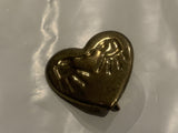 Hand Prints on a Heart Lapel Hat Pin BX