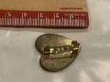 Hand Prints on a Heart Lapel Hat Pin BX