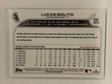 #291 Lucas Giolito Chicago White Sox 2022 Topps Series One Baseball Card MLB