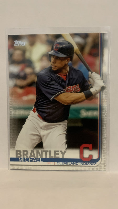 #51 Michael Brontley Cleveland Indians 2019 Topps Series 1 Baseball Card
