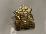 Cal Dallas MLA Red Deer South Alberta Coat of Arms Lapel Hat Pin EL