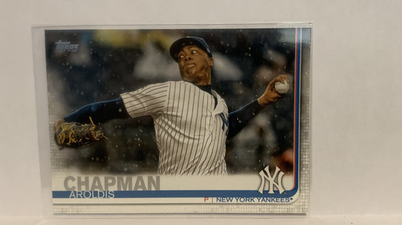 #99 Aroldis Chapman New York Yankees 2019 Topps Series 1 Baseball Card