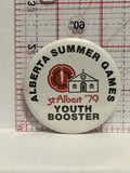 Alberta Summer Games St Albert '79 Youth Booster Button Pinback