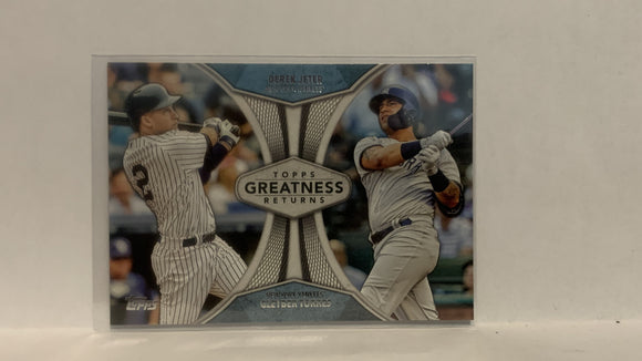 GR-20 Derek Jeter Gleyber Torres New York Yankees 2019 Topps Series 1 Baseball Card