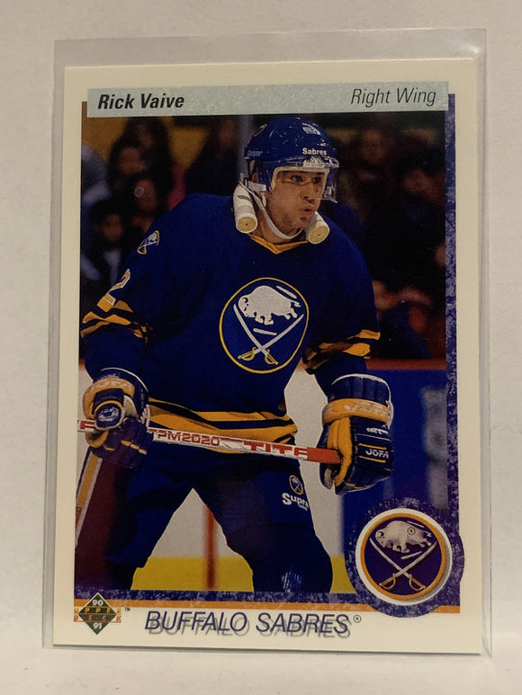 #376 Rick Vaive Buffalo Sabres 1990-91 Upper Deck Hockey Card  NHL