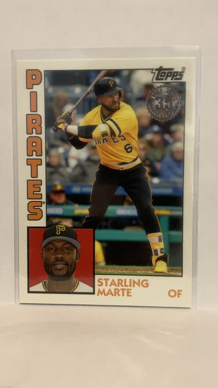 T84-56 Starling Marte Pittsburgh Pirates 2019 Topps Series 1 Baseball Card