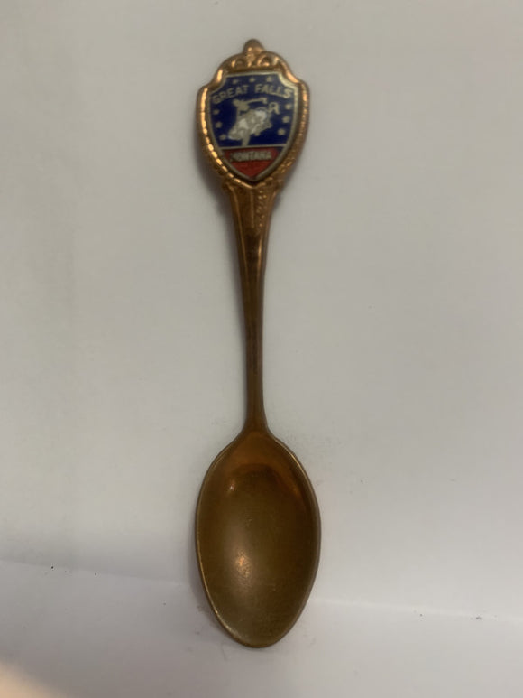 Great falls Montana Solid Copper Souvenir Spoon