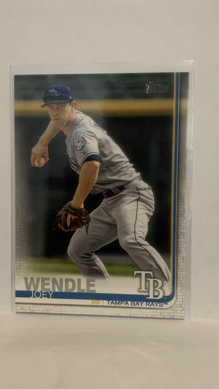 #121 Joey Wendle Tampa Bay Rays 2019 Topps Series 1 Baseball Card