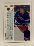 #298 Mark Janssens New York Rangers 1990-91 Upper Deck Hockey Card  NHL