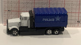 Blue Police Transport Truck Unbranded Toy Diecast Car