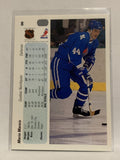 #8 Mario Marois Quebec Nordiques 1990-91 Upper Deck Hockey Card  NHL