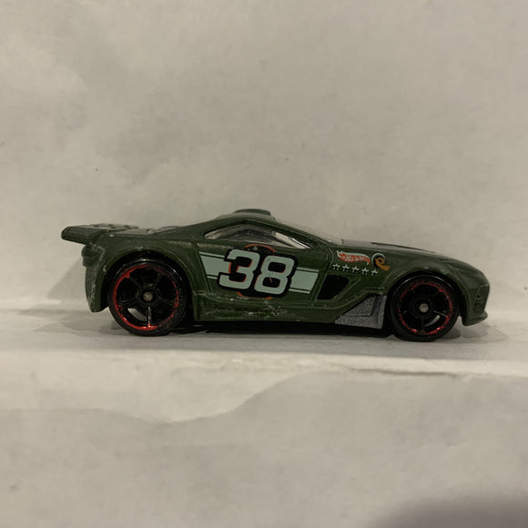Green R0920 Stock Racer Hot Wheels Diecast Car EL