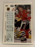 #242 Steve Larmer Chicago Blackhawks 1990-91 Upper Deck Hockey Card  NHL
