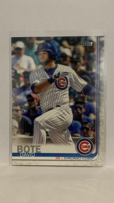 #86 David Bote Chicago Cubs 2019 Topps Series 1 Baseball Card