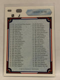#400 Checklist  1990-91 Upper Deck Hockey Card  NHL