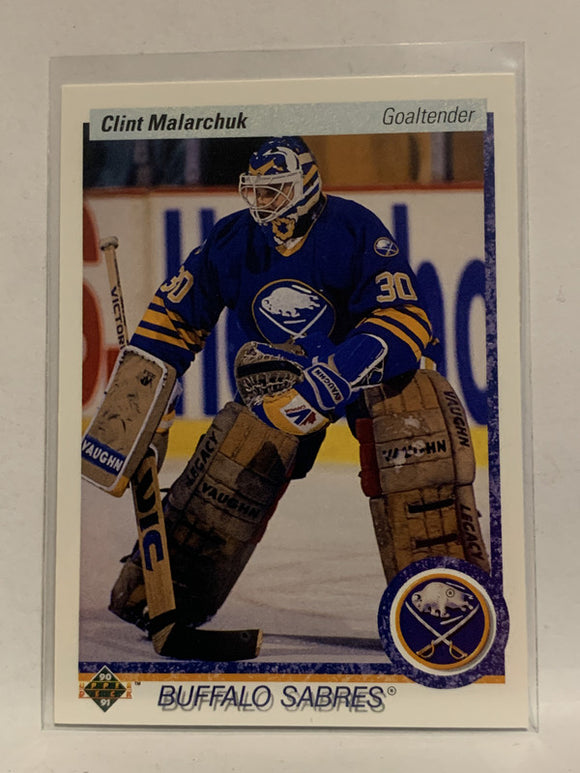 #399 Clint Malarchuk Buffalo Sabres 1990-91 Upper Deck Hockey Card  NHL