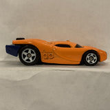 Orange Mcdonalds Stock Racer ©2009 Hot Wheels Diecast Car EL