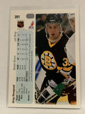 #391 Greg Hawgood Boston Bruins 1990-91 Upper Deck Hockey Card  NHL