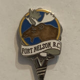 Fort Nelson BC Moose Collectable Souvenir Spoon AD