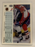 #389 Bob Rouse Washington Capitals 1990-91 Upper Deck Hockey Card  NHL