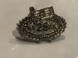 N.P 25 S.B. Music Notes Wreath Lapel Hat Pin EM