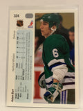 #324 Adam Burt Hartford Whalers 1990-91 Upper Deck Hockey Card  NHL