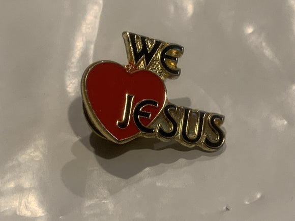 We Love Jesus Lapel Hat Pin EM