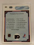 #304 Tim Kerr Checklist Philadelphia Flyers 1990-91 Upper Deck Hockey Card  NHL