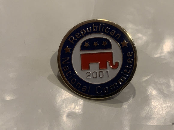 Republican 2001 National Committee Logo Lapel Hat Pin EM