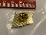 Eagle on USA American Flag Lapel Hat Pin EM