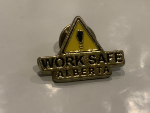 Work Safe Alberta Logo Lapel Hat Pin EM