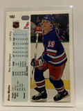 #182 Brian Mullen New York Rangers 1990-91 Upper Deck Hockey Card  NHL
