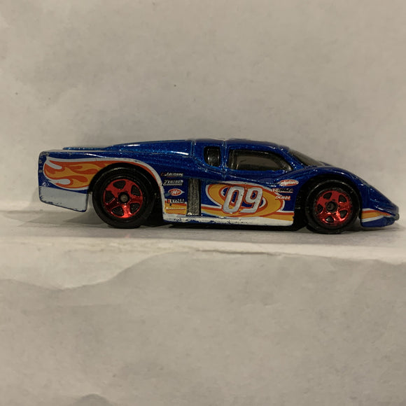 Blue Stock Racer ©1988 Hot Wheels Diecast Car EM