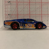 Blue Stock Racer ©1988 Hot Wheels Diecast Car EM