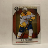 #109 P.K. Subban Superstars Minnesota Wild2018-19 OPC Coast to Coast Hockey Card KJ