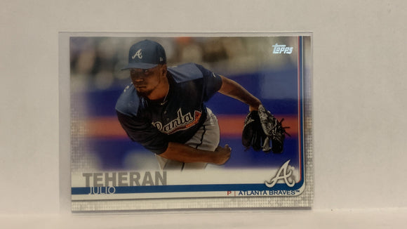 #118 Julio Teheron Atlanta Braves 2019 Topps Series 1 Baseball Card