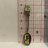 Canada Crest Emblem Deer Painted Bowl Collectable Souvenir Spoon AD