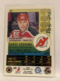 #84 Scott Stevens   New Jersey Devils 1991-92 O-Pee-Chee Premier Hockey Card  NHL