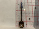 Blue White Woman Doll Collectable Souvenir Spoon EV