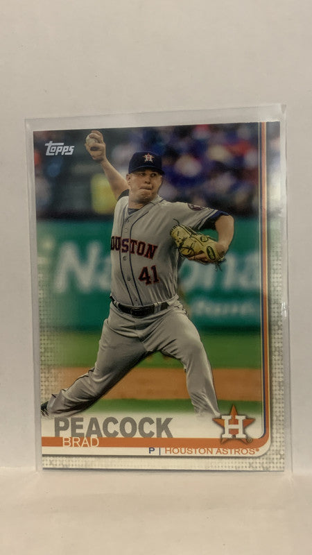 #136 Brad Peacock Houston Astros 2019 Topps Series 1 Baseball Card