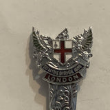 London England Coat of Arms Motto Collectable Souvenir Spoon AE