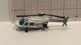 White Police Helicopter Unbranded Toy Diecast Car
