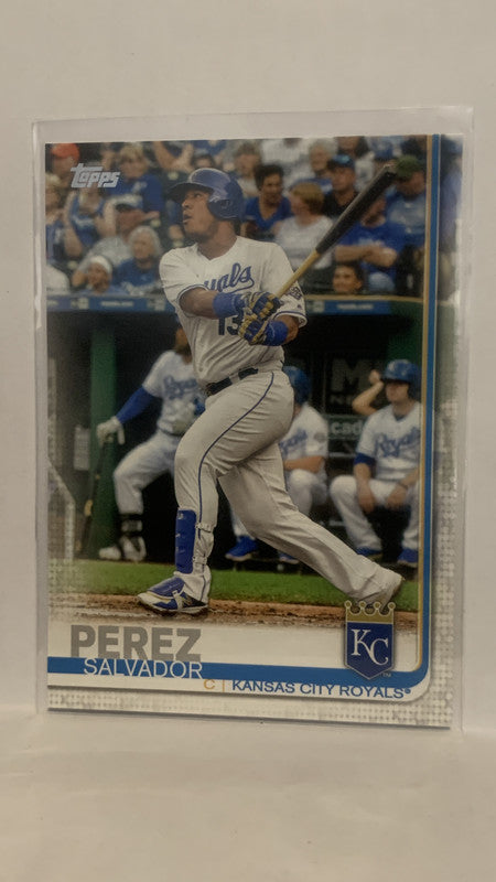 #168 Salvador Perez  Kansas City Royals 2019 Topps Series 1 Baseball Card