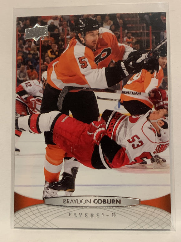#64 Braydon Coburn Philadelphia Flyers 2011-12 Upper Deck Series One Hockey Card  NHL