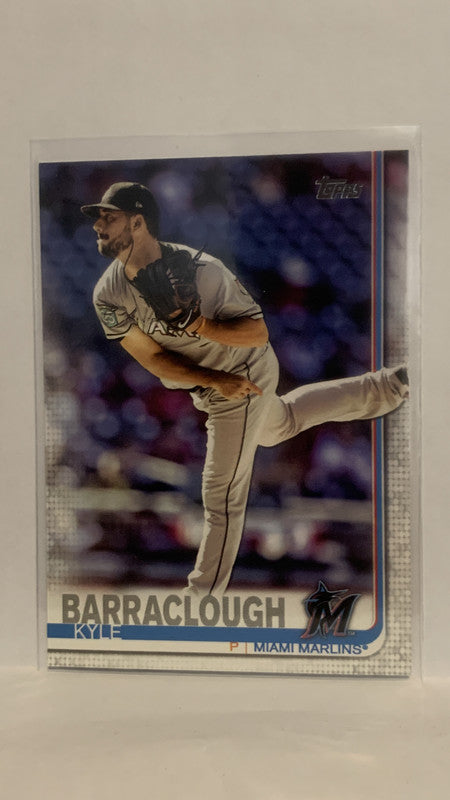 #138 Kyle Barraclough  Miami Marlins 2019 Topps Series 1 Baseball Card